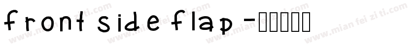 front side flap字体转换